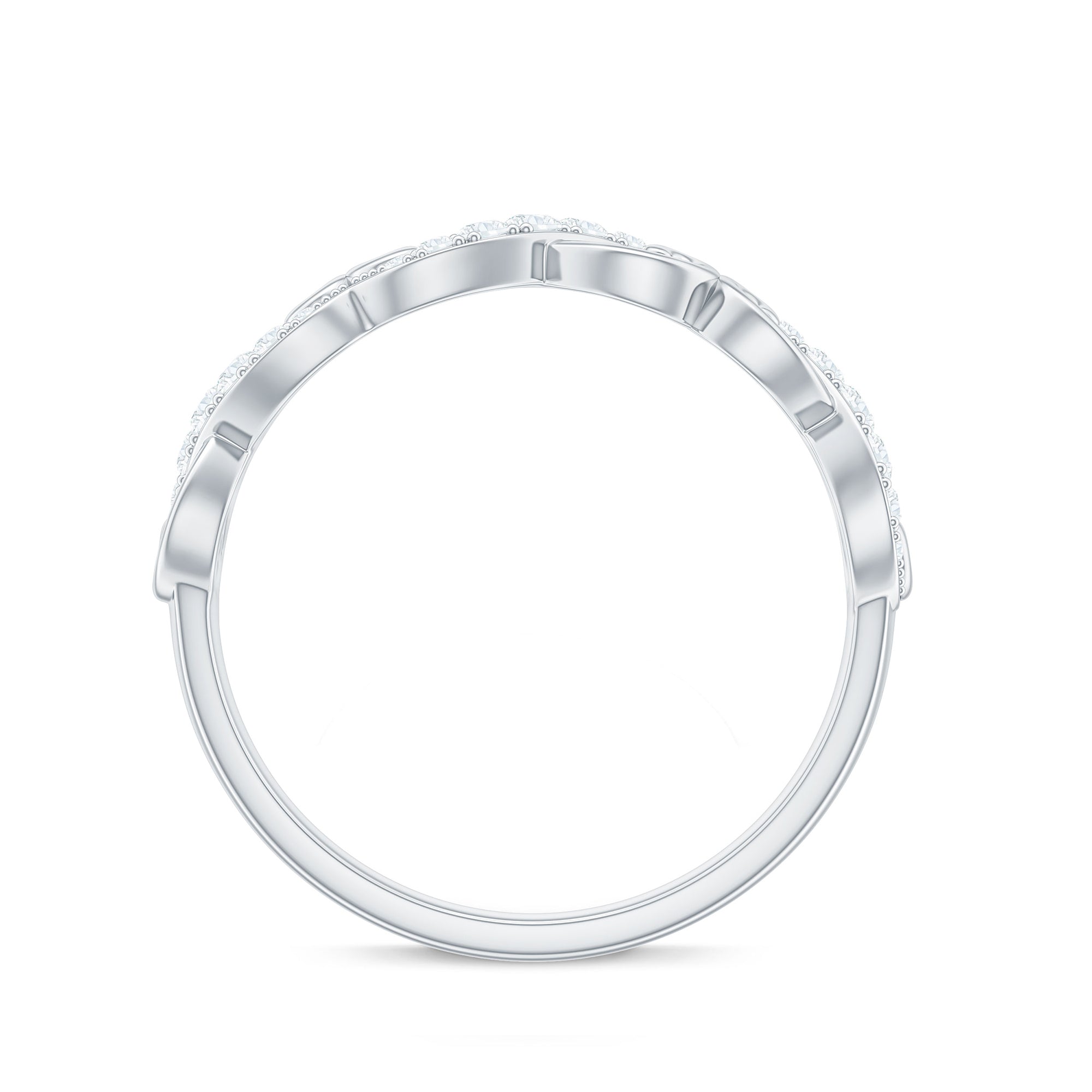 Certified Diamond Infinity Band Ring