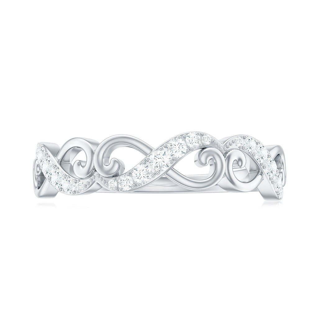 Certified Diamond Infinity Band Ring