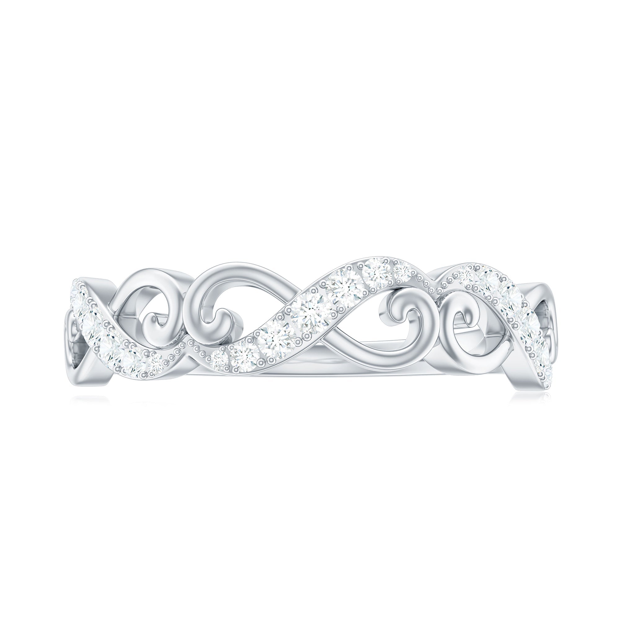 Certified Diamond Infinity Band Ring