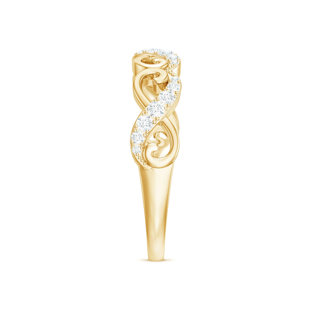 Certified Diamond Infinity Band Ring