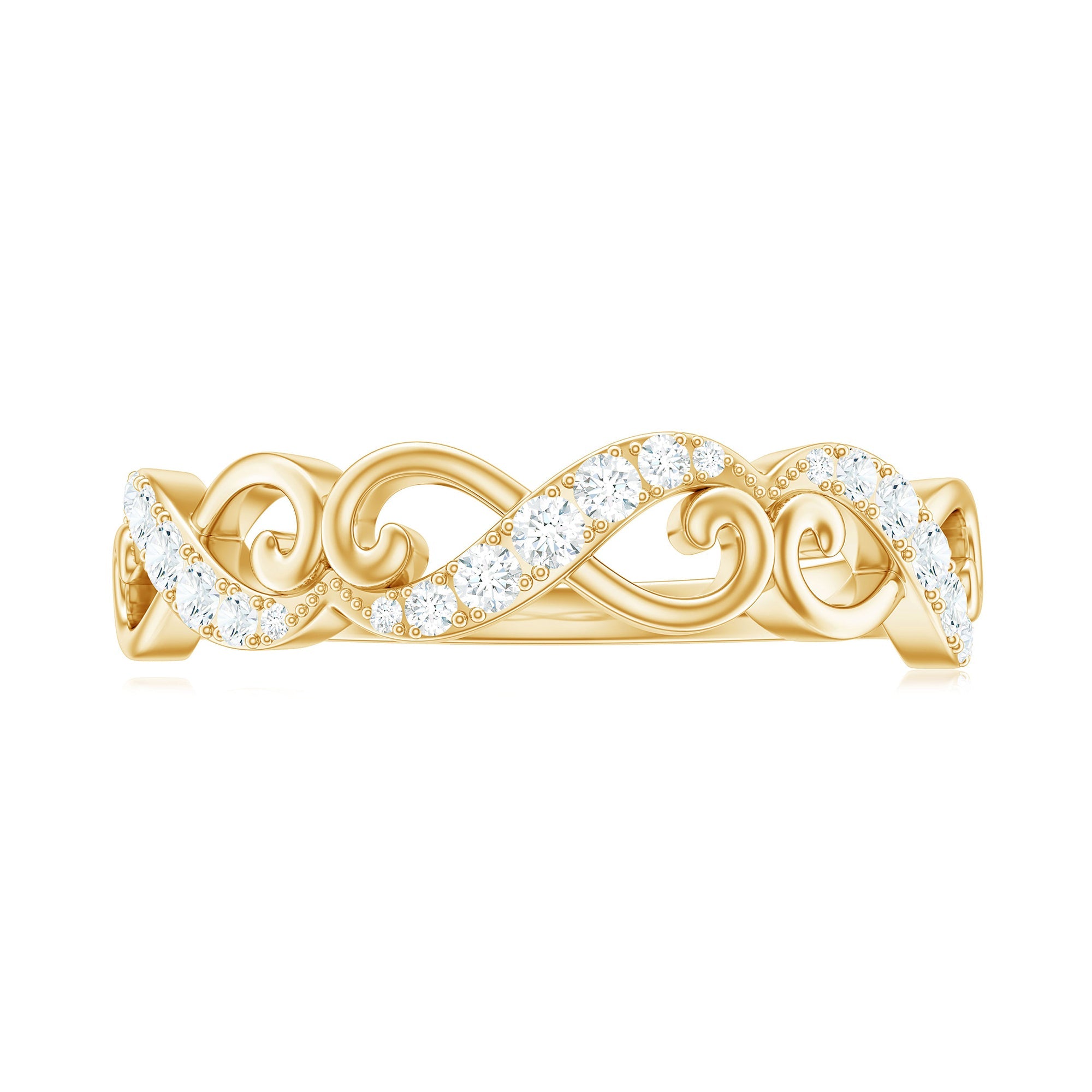 Certified Diamond Infinity Band Ring