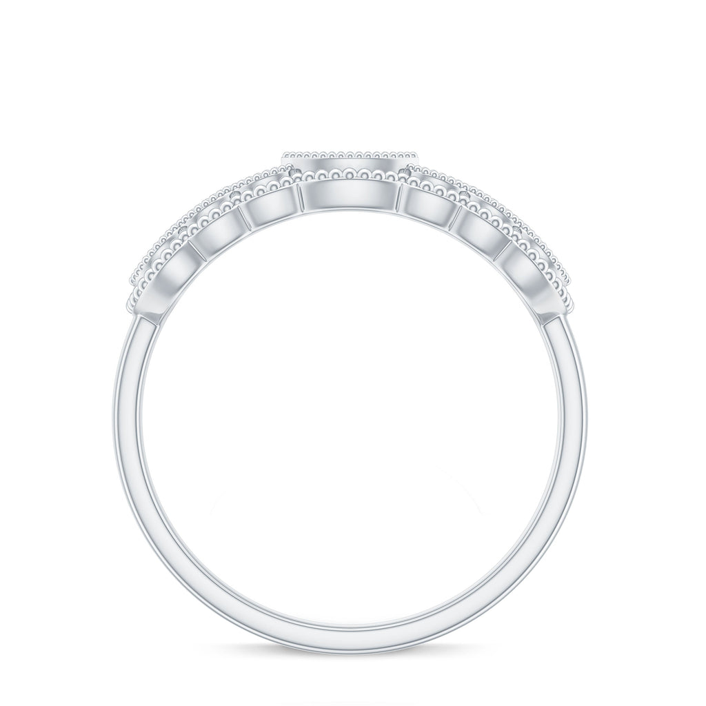 Vintage Inspired Natural Diamond Anniversary Ring