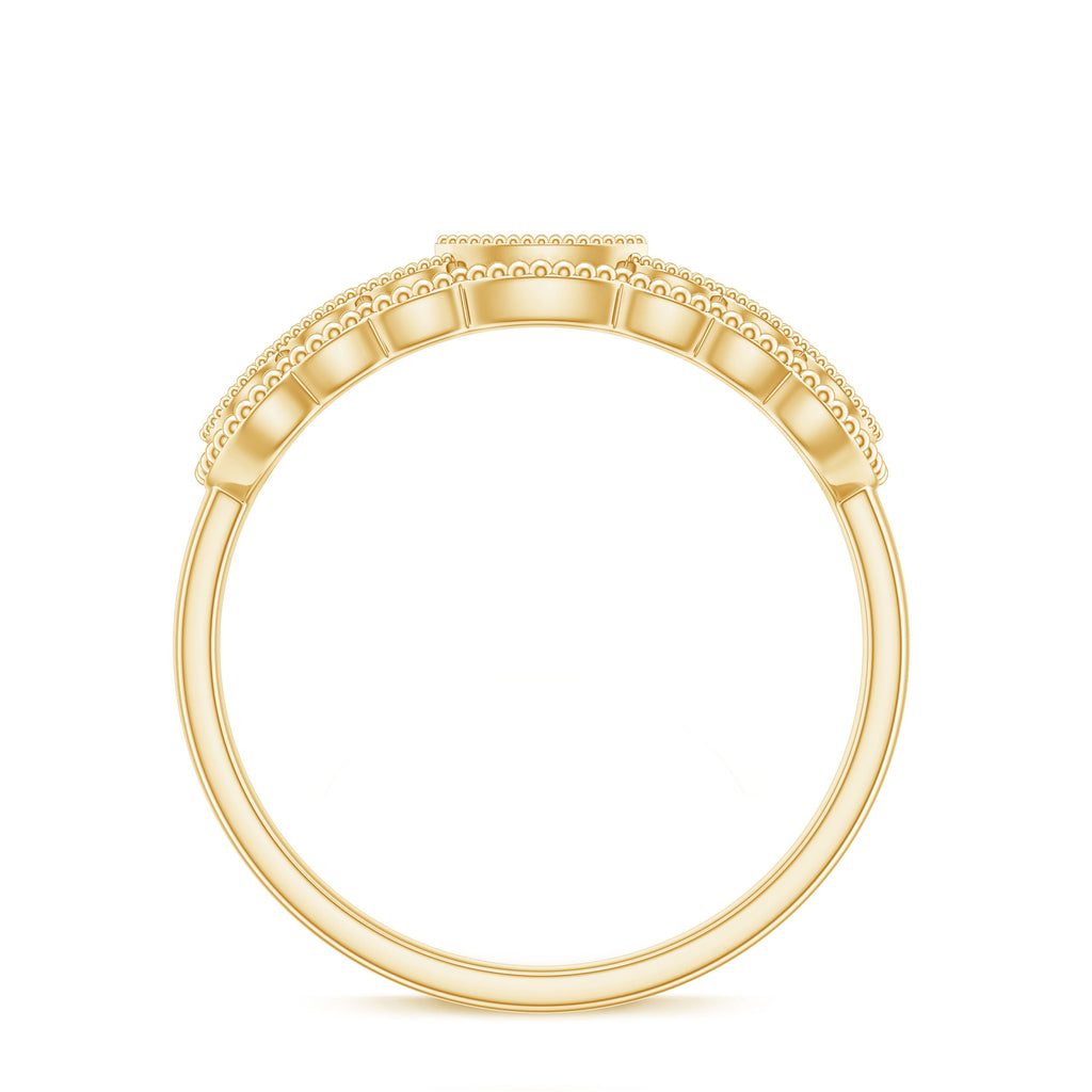 Vintage Inspired Natural Diamond Anniversary Ring