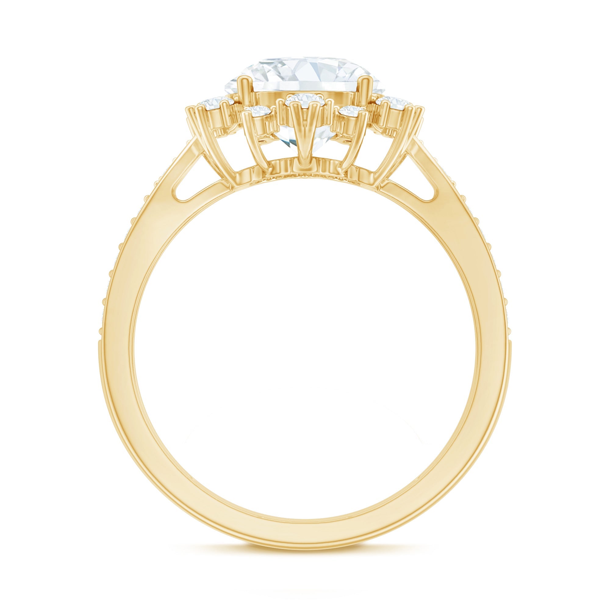 Certified 2 Carat Lab Grown Diamond Non Traditional Engagement Ring | Rings | Wiccan Center