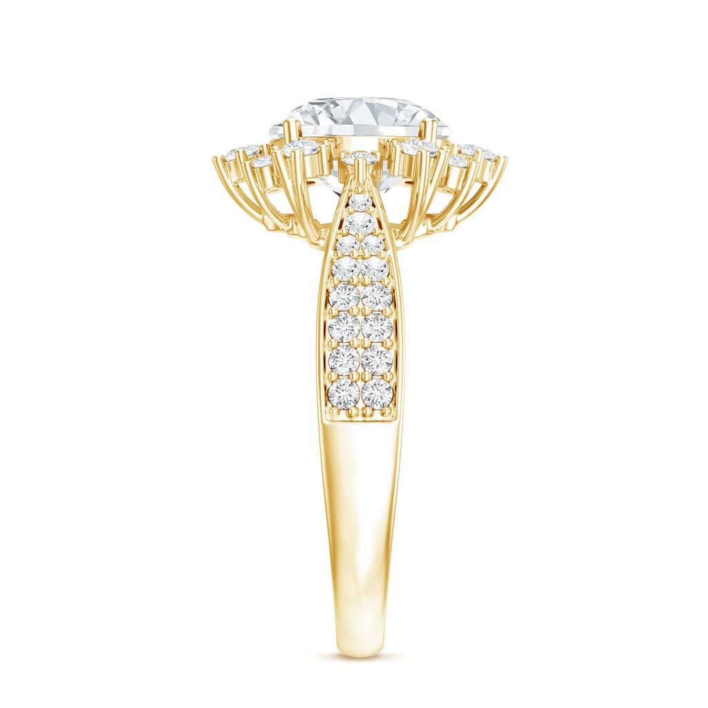 Certified 2 Carat Lab Grown Diamond Non Traditional Engagement Ring | Rings | Wiccan Center