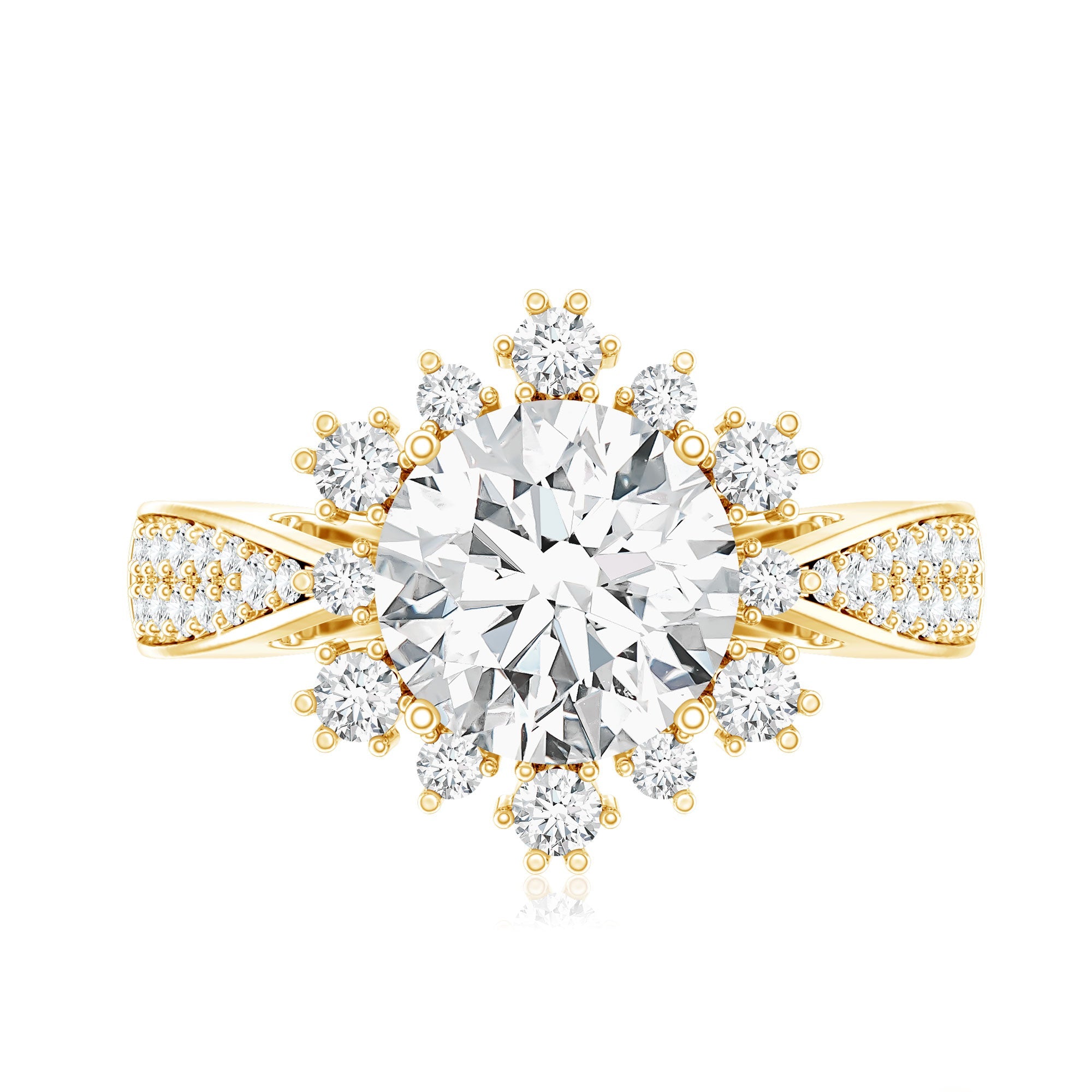 Certified 2 Carat Lab Grown Diamond Non Traditional Engagement Ring | Rings | Wiccan Center