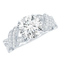 2 Carat Solitaire Lab Grown Diamond Non Traditional Engagement Ring | Rings | Wiccan Center
