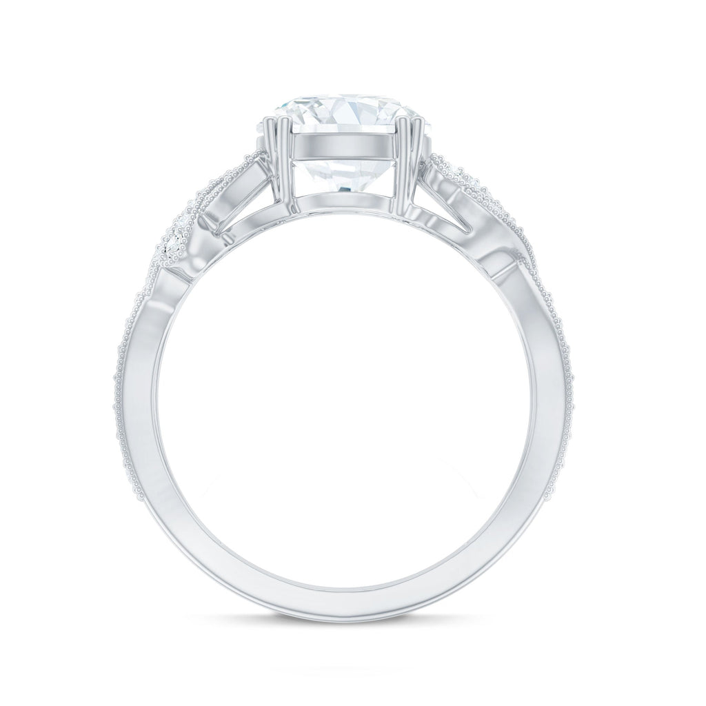 2 Carat Solitaire Lab Grown Diamond Non Traditional Engagement Ring | Rings | Wiccan Center