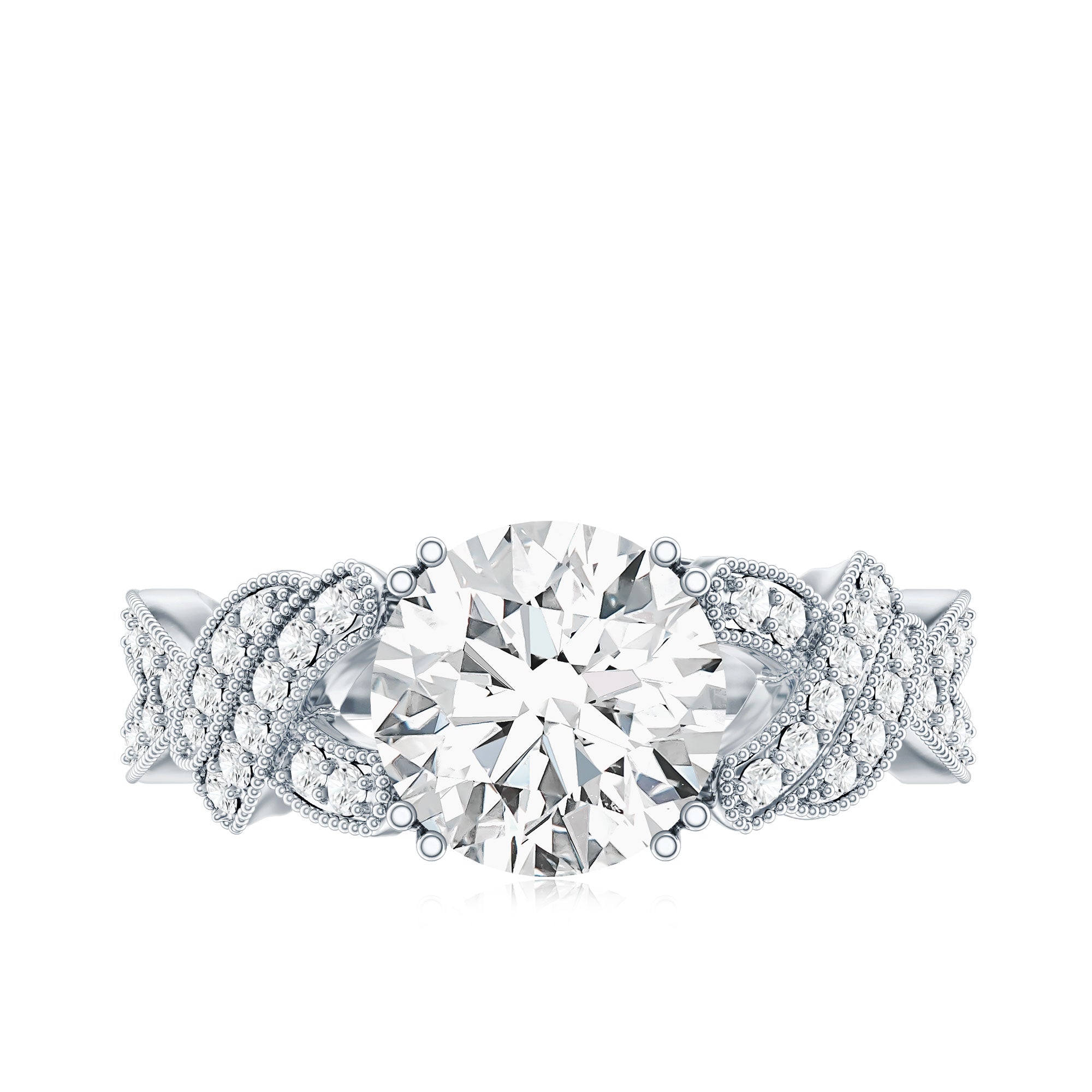 2 Carat Solitaire Lab Grown Diamond Non Traditional Engagement Ring | Rings | Wiccan Center