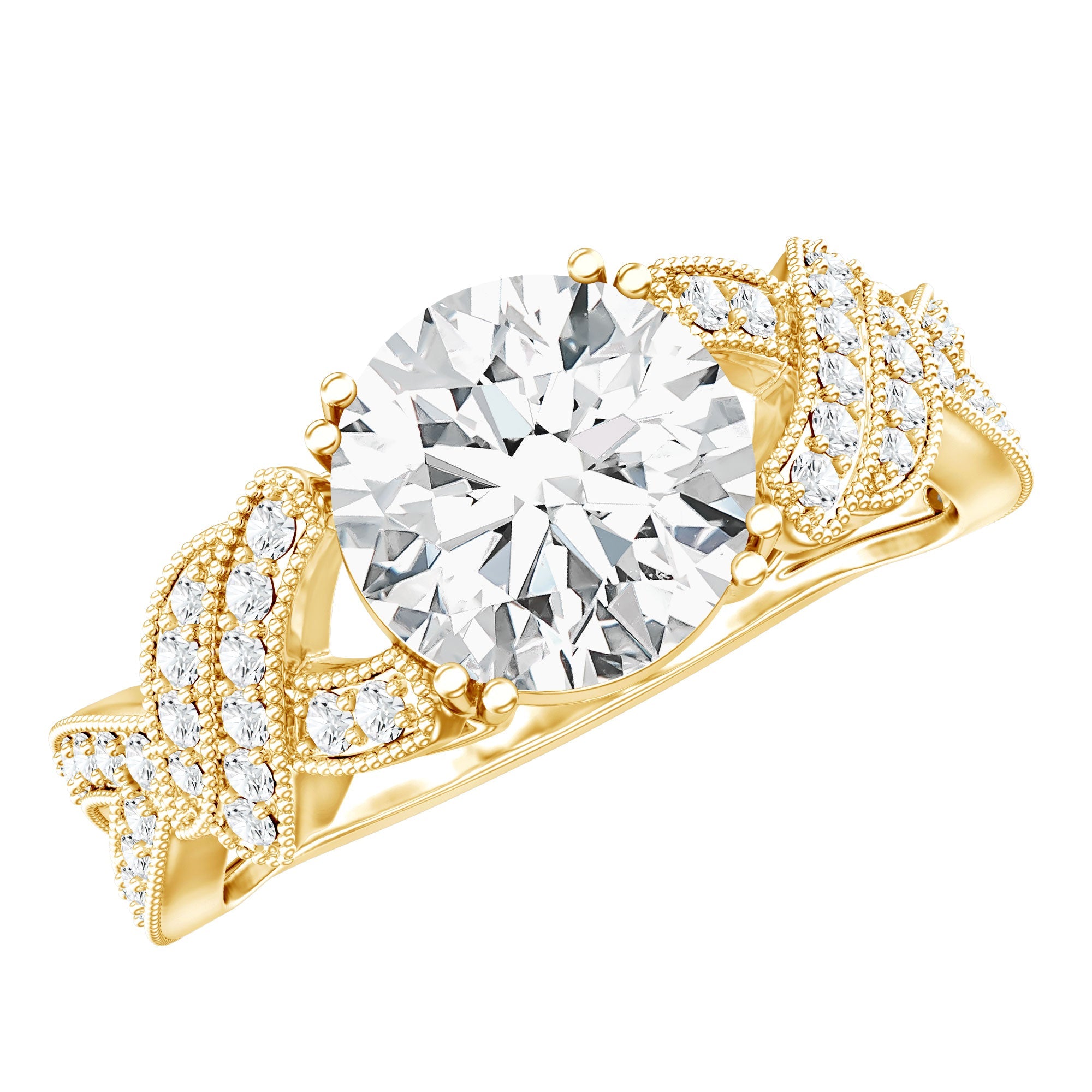 2 Carat Solitaire Lab Grown Diamond Non Traditional Engagement Ring | Rings | Wiccan Center