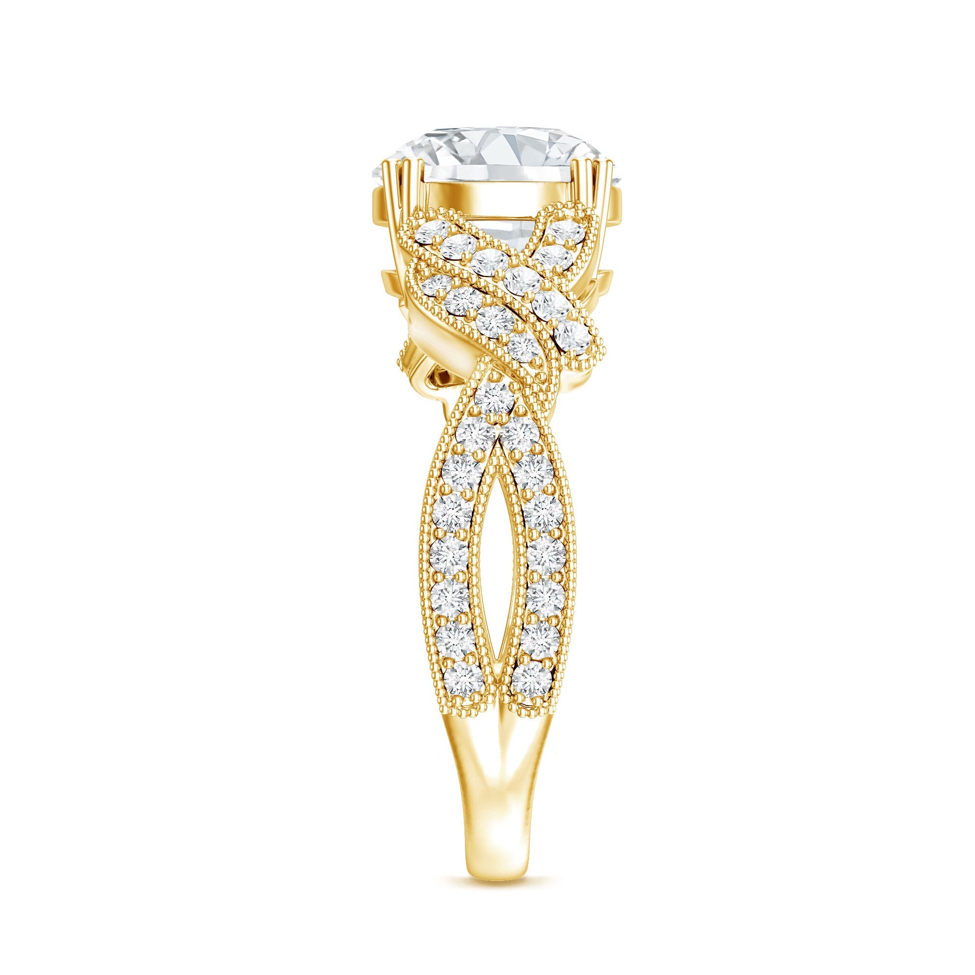 2 Carat Solitaire Lab Grown Diamond Non Traditional Engagement Ring | Rings | Wiccan Center