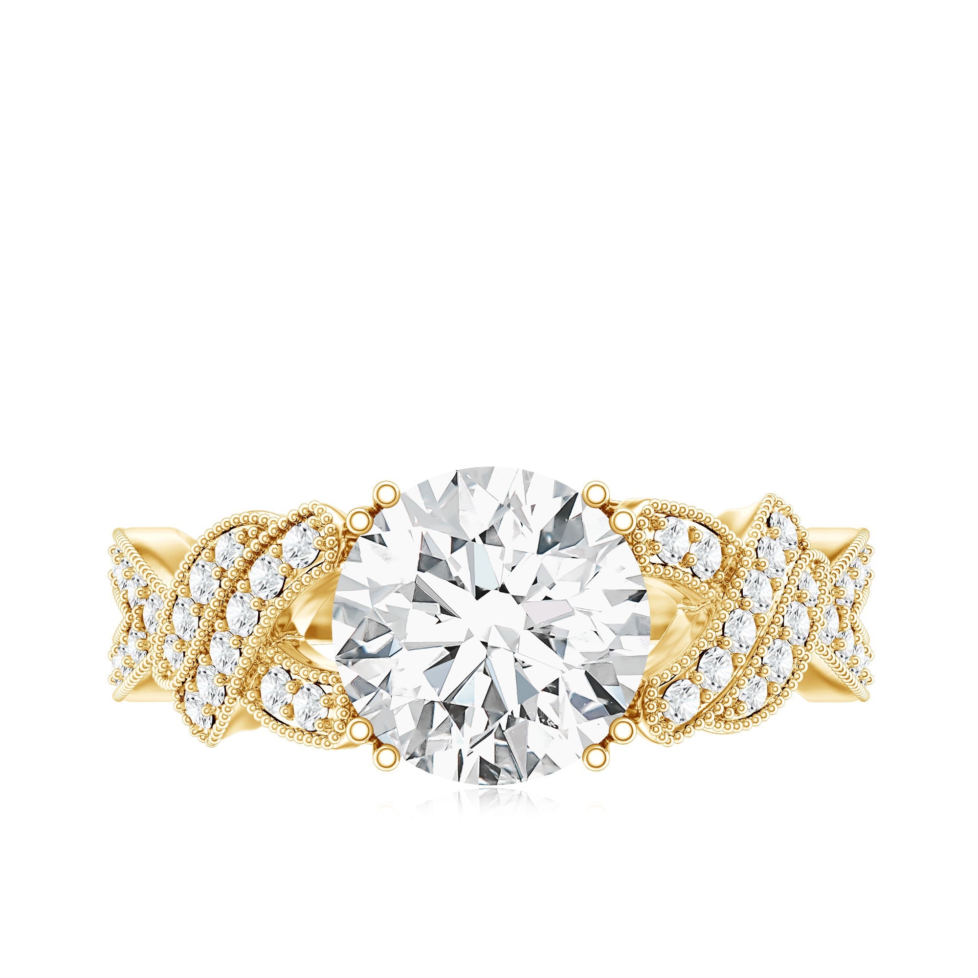 2 Carat Solitaire Lab Grown Diamond Non Traditional Engagement Ring | Rings | Wiccan Center