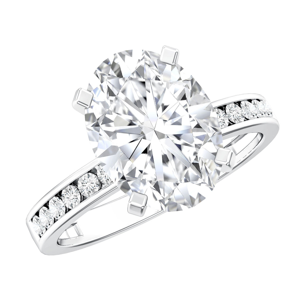 IGI Certified 3 Carat Lab Grown Diamond Oval Engagement Ring for Women