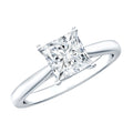 Solitaire 1 Carat Princess Cut Lab Grown Diamond Engagement Ring with IGI Certificate