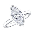IGI Certified 2 Carat Lab Grown Diamond Marquise Ring For Engagement