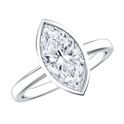 IGI Certified 2 Carat Lab Grown Diamond Marquise Ring For Engagement | Rings | Wiccan Center