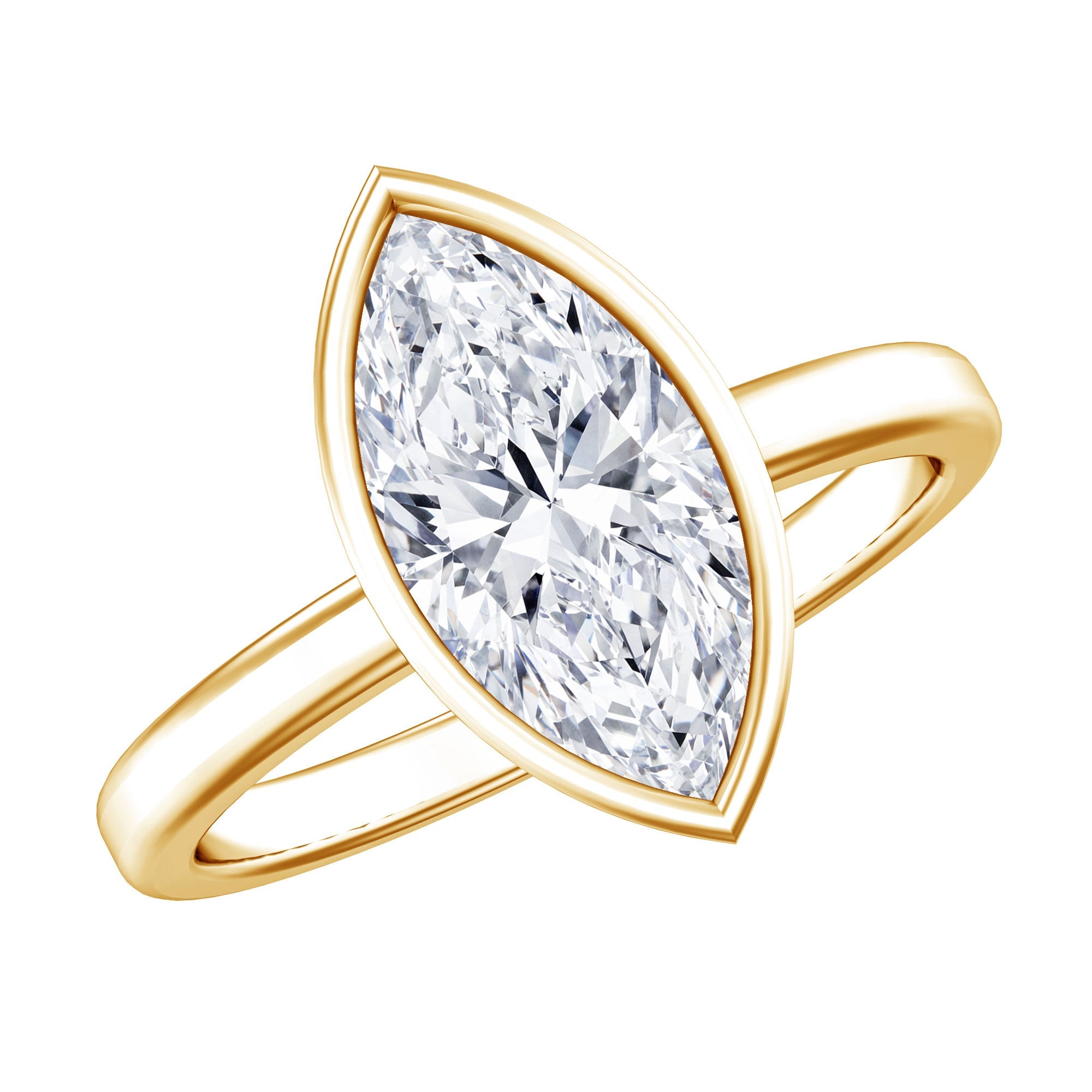 IGI Certified 2 Carat Lab Grown Diamond Marquise Ring For Engagement | Rings | Wiccan Center