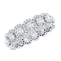 Certified Moissanite Statement Wedding Band for Women