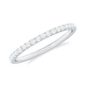 Stackable Diamond Eternity Ring in Fish Tail Setting