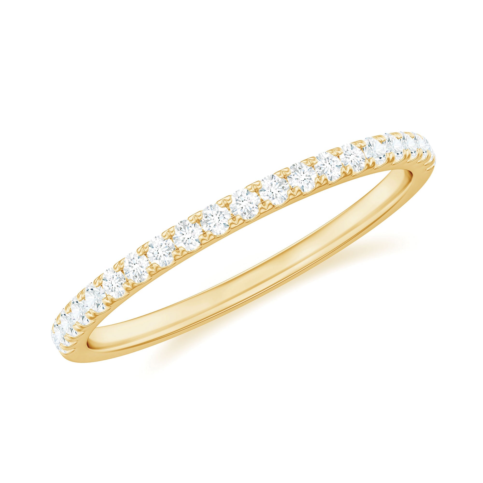 Stackable Diamond Eternity Ring in Fish Tail Setting | Rings | Wiccan Center
