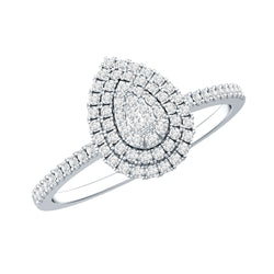 Diamond Pear Shaped Engagement Ring | Rings | Wiccan Center