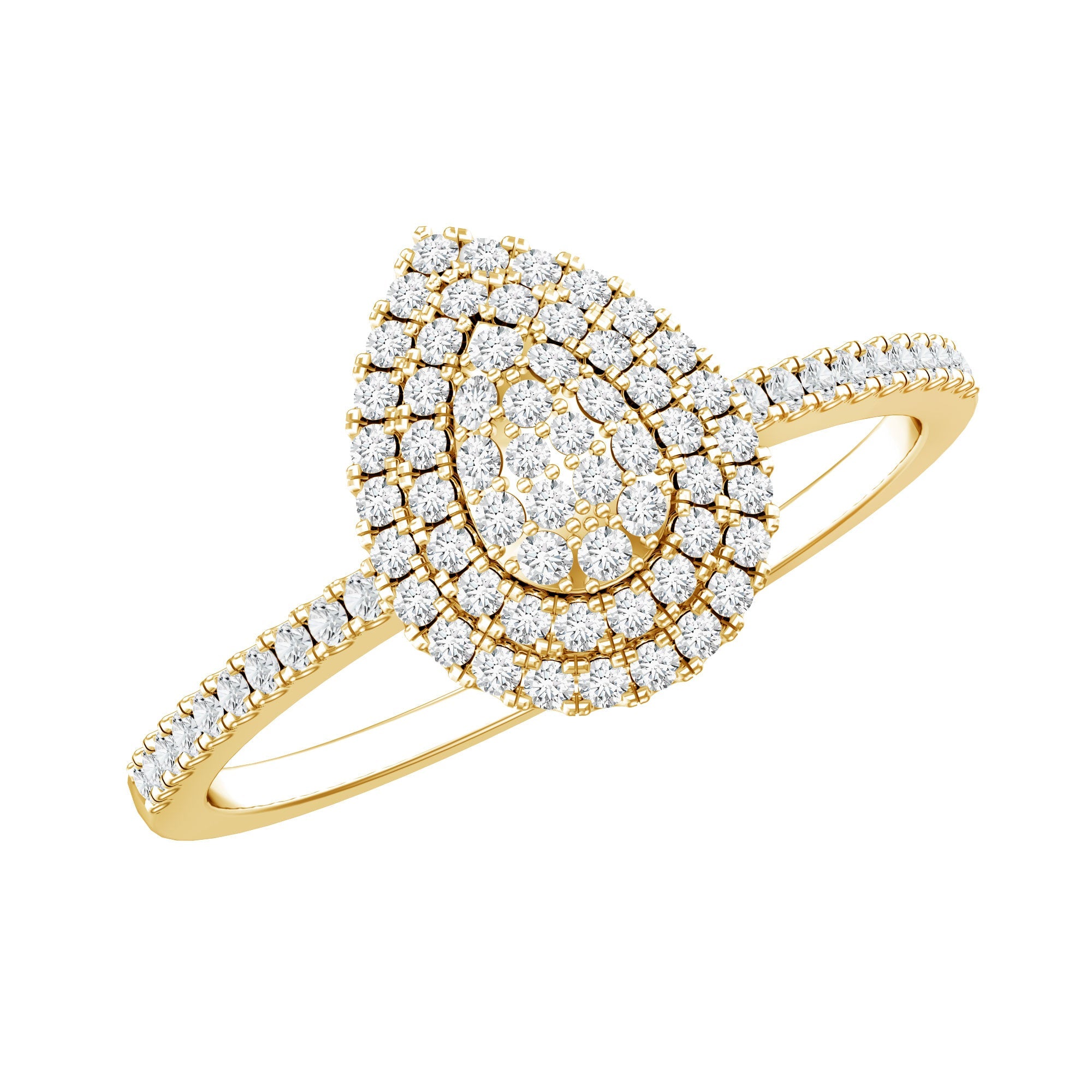 Diamond Pear Shaped Engagement Ring | Rings | Wiccan Center