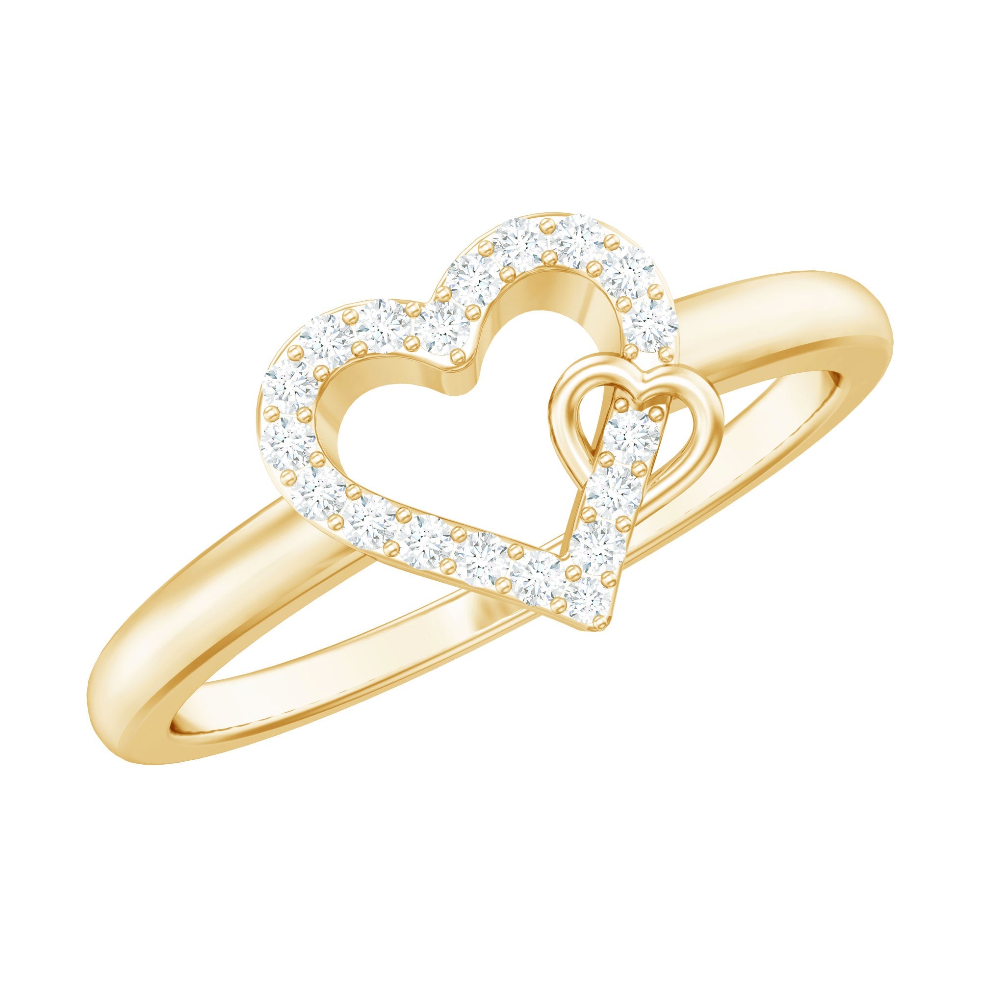 Certified Diamond Open Heart Promise Ring | Rings | Wiccan Center