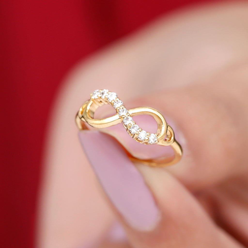 Certified Prong Set Diamond Infinity Promise Ring