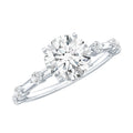 Round Brilliant Cut Lab Grown Diamond Traditional Engagement Ring | Rings | Wiccan Center