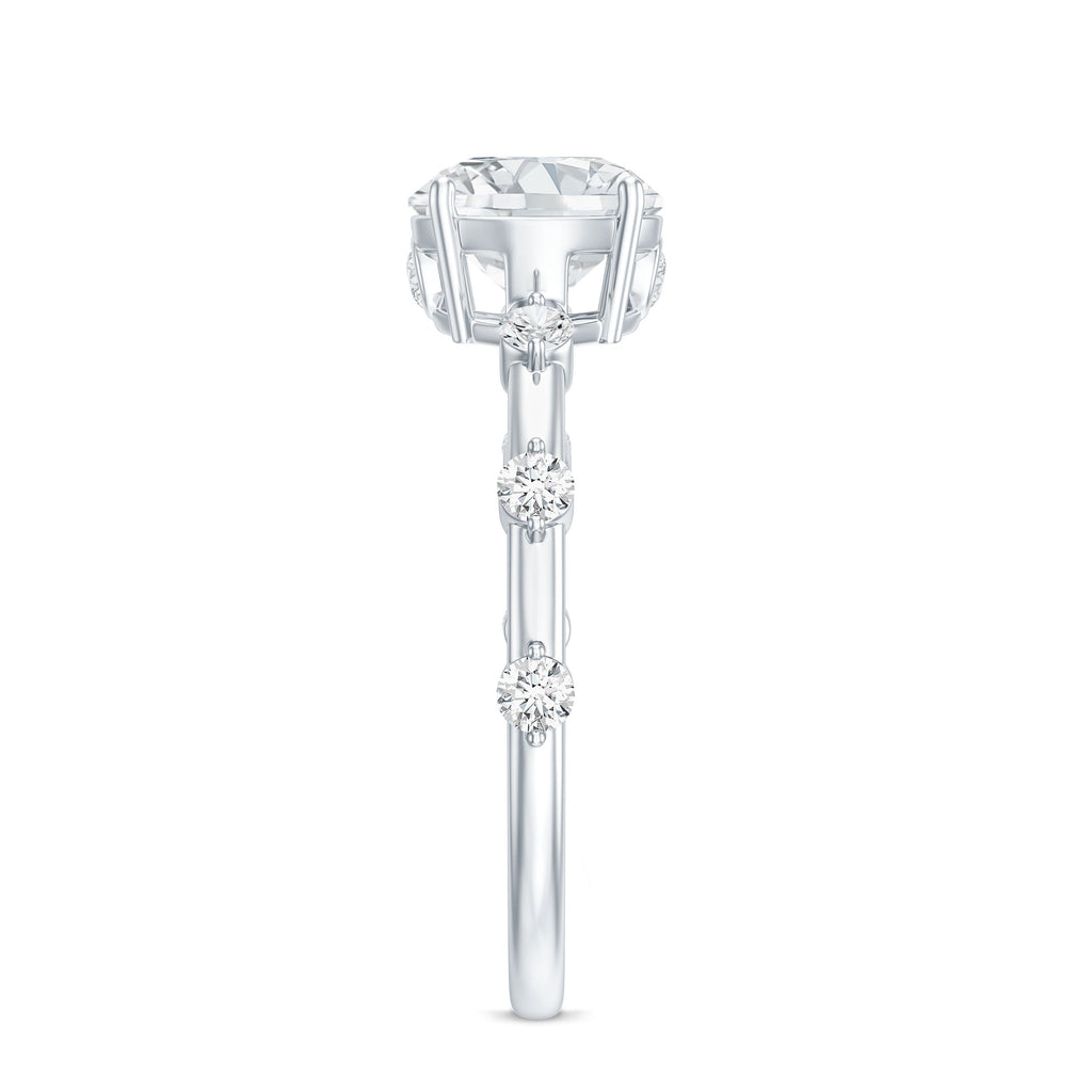 Round Brilliant Cut Lab Grown Diamond Traditional Engagement Ring | Rings | Wiccan Center