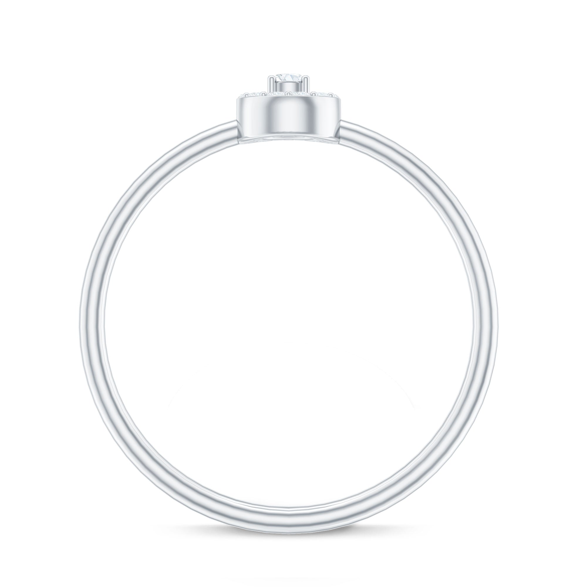 Natural Diamond Dainty Promise Ring