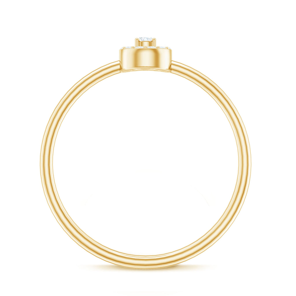 Natural Diamond Dainty Promise Ring