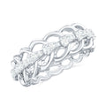 Certified Moissanite Eternity Wedding Band for Women