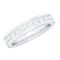 Certified Moissanite Eternity Ring in Channel Setting