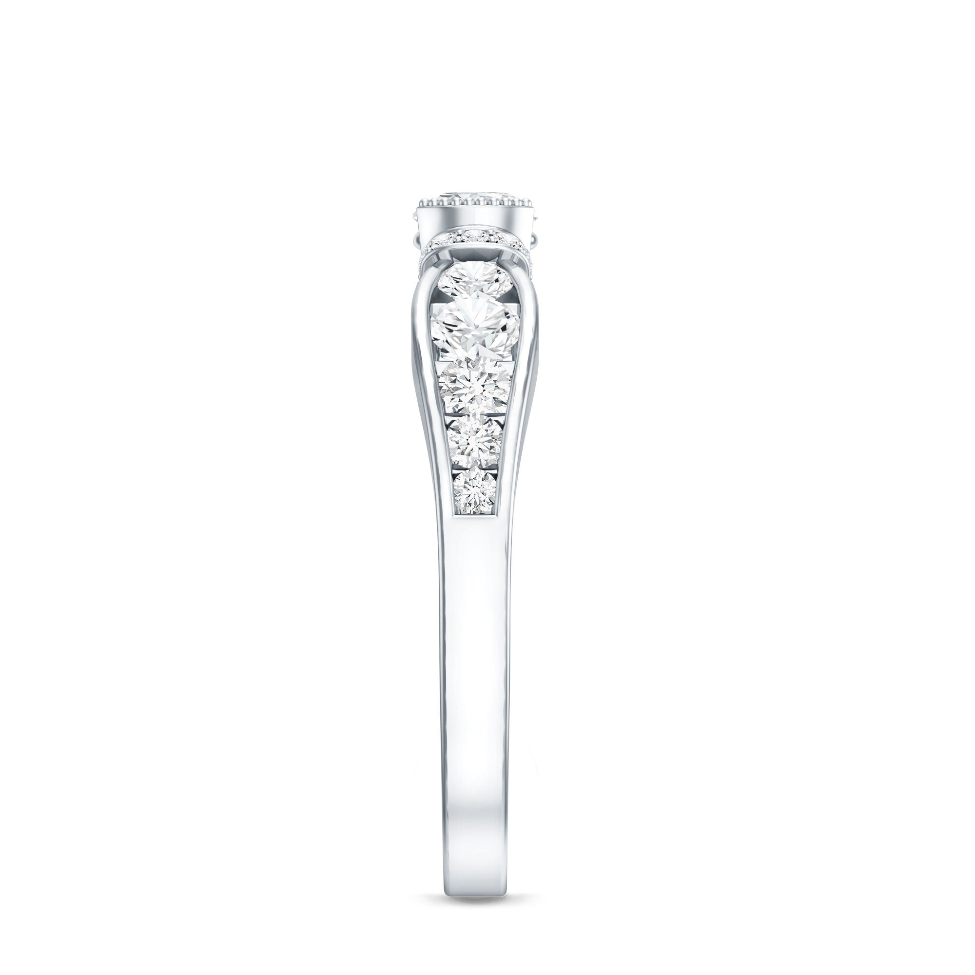 Vintage Style Moissanite Engagement Ring for Women