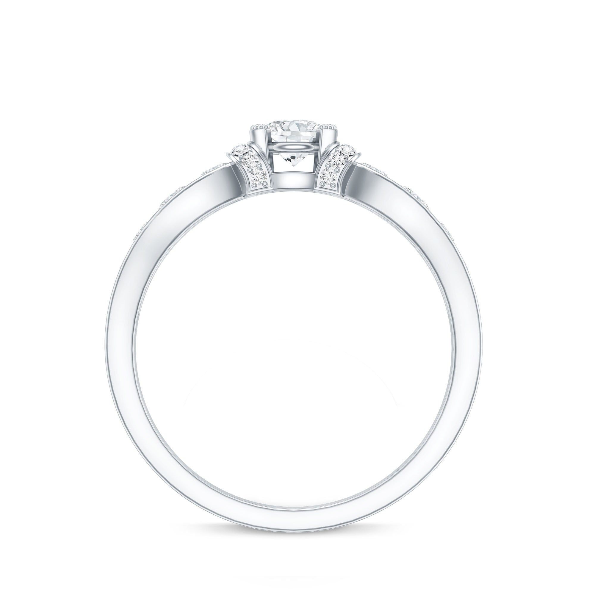 Vintage Style Moissanite Engagement Ring for Women