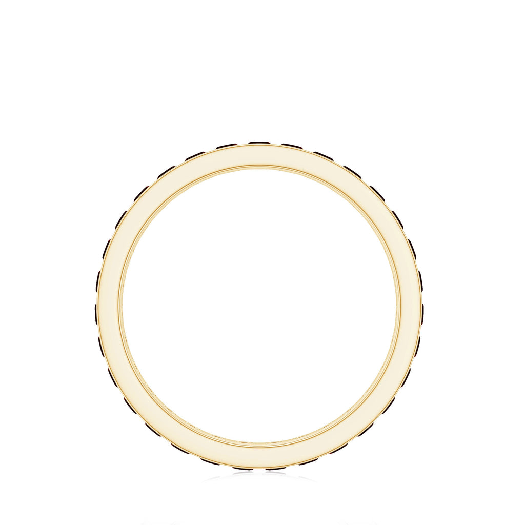 Certified Natural Garnet Eternity Ring in Channel Setting