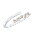 Cultured Freshwater Pearl Diamond Wrap Ring for Women