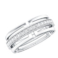 Moissanite Wedding Band in Pinpoint Setting