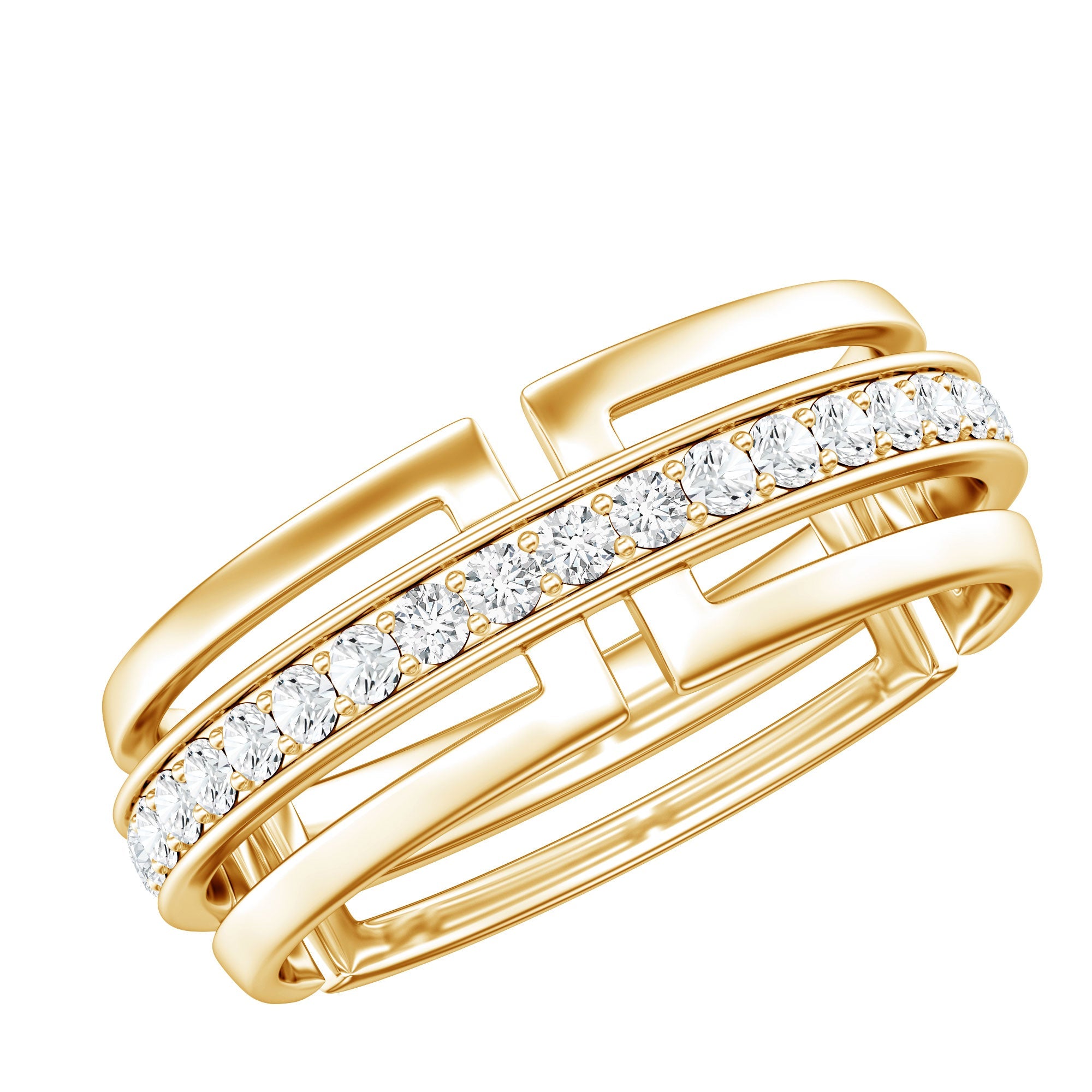 Moissanite Wedding Band in Pinpoint Setting | Rings | Wiccan Center