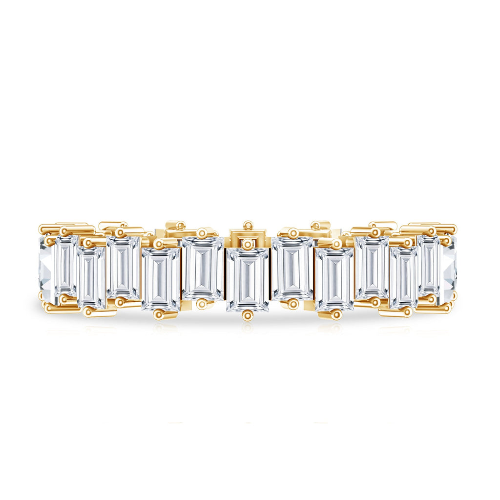 Baguette Shape Moissanite Eternity Wedding Band