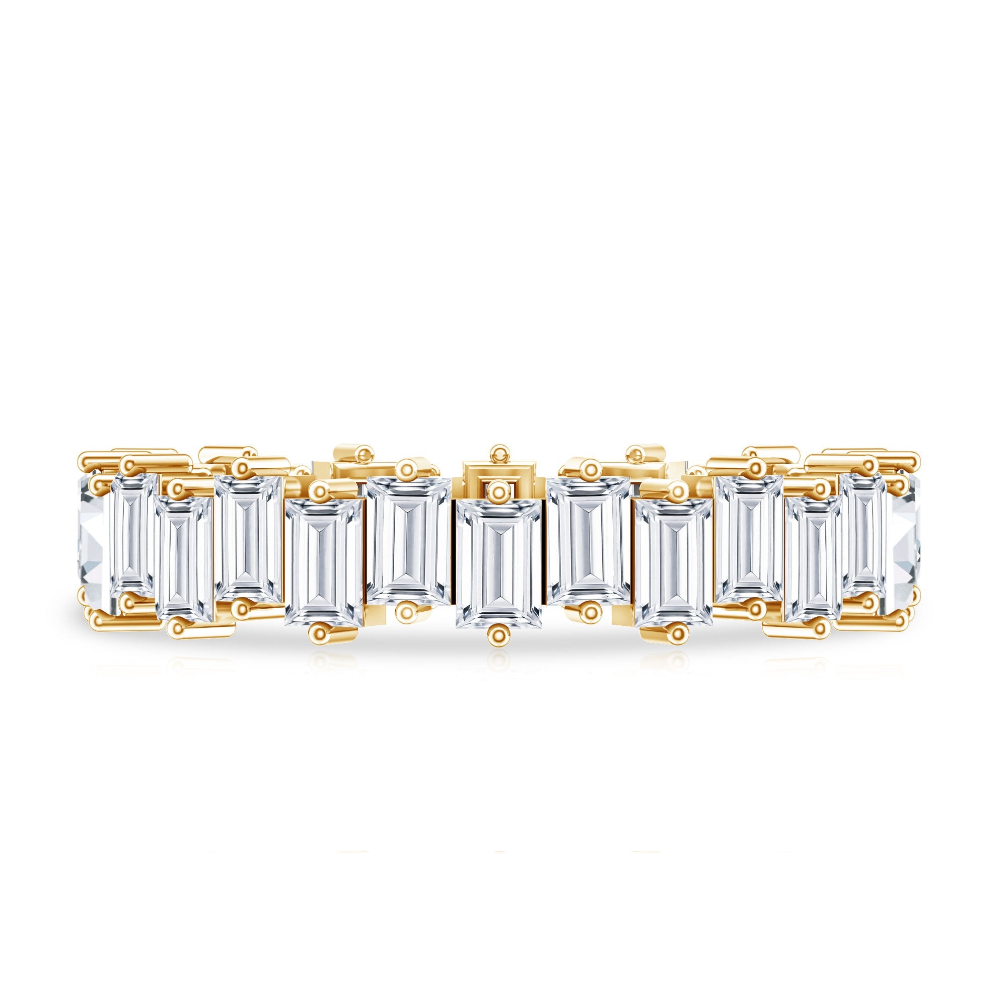 Baguette Shape Moissanite Eternity Wedding Band
