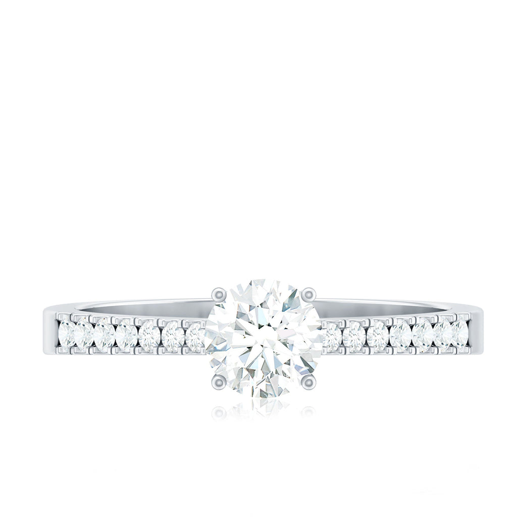 Half Carat Moissanite Engagement Ring