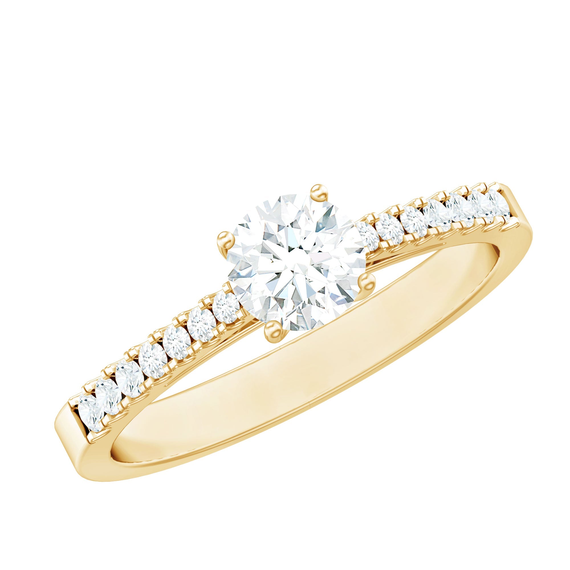Half Carat Moissanite Engagement Ring | Rings | Wiccan Center