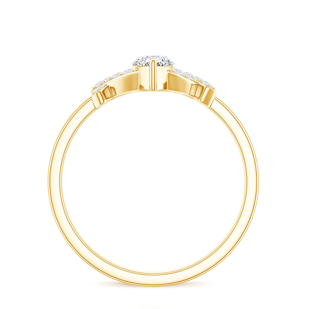 Certified Moissanite Marquise Engagement Ring for Women