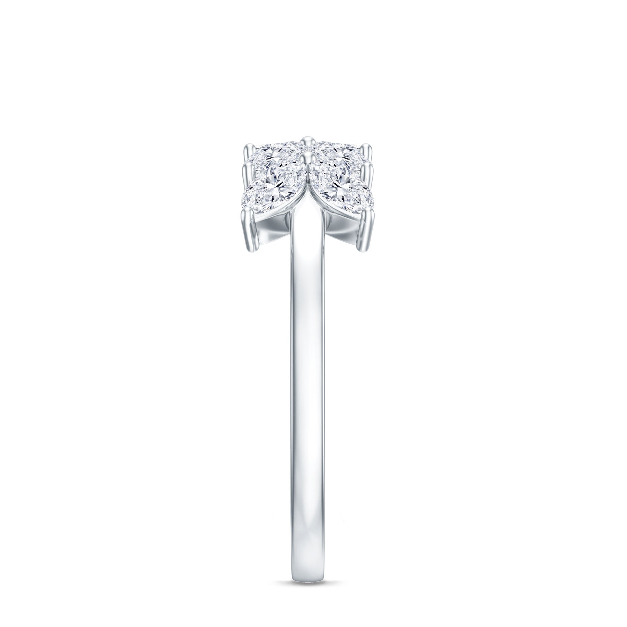 Nature Inspired Moissanite Anniversary Ring for Women