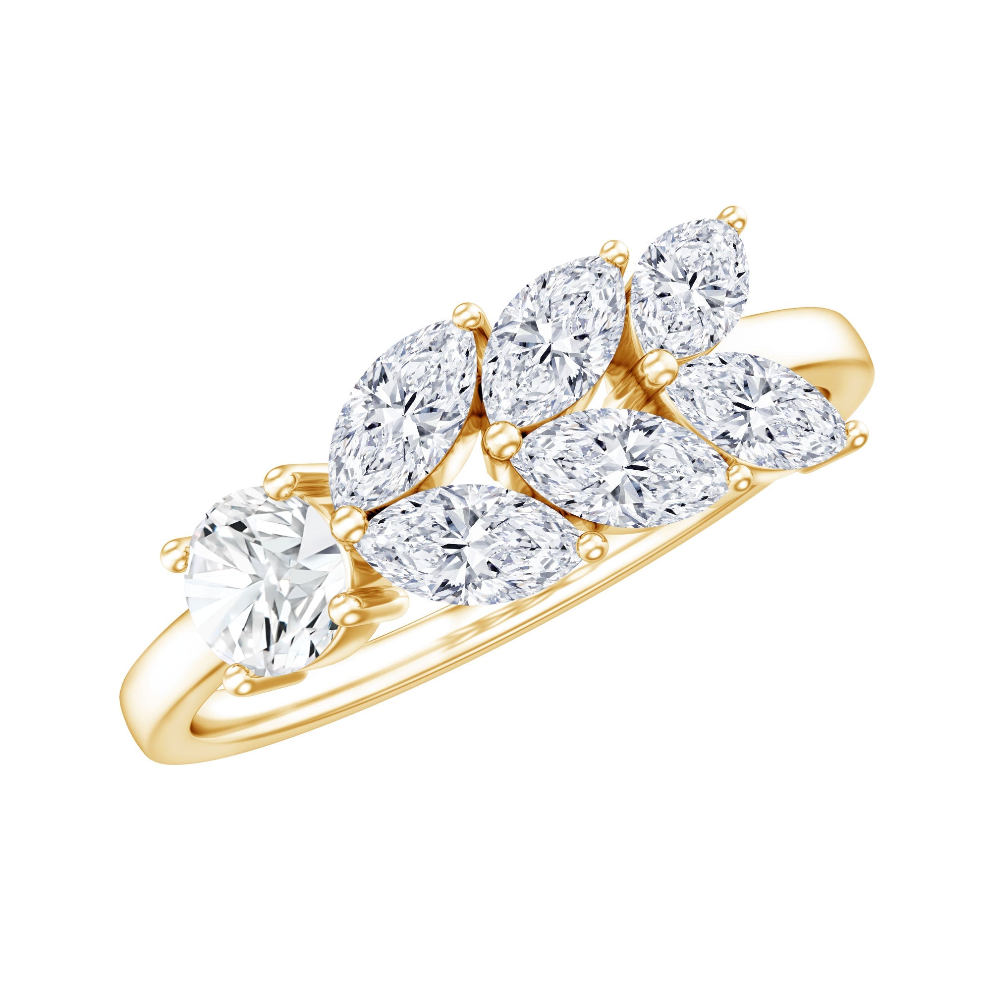 Nature Inspired Moissanite Anniversary Ring for Women | Rings | Wiccan Center