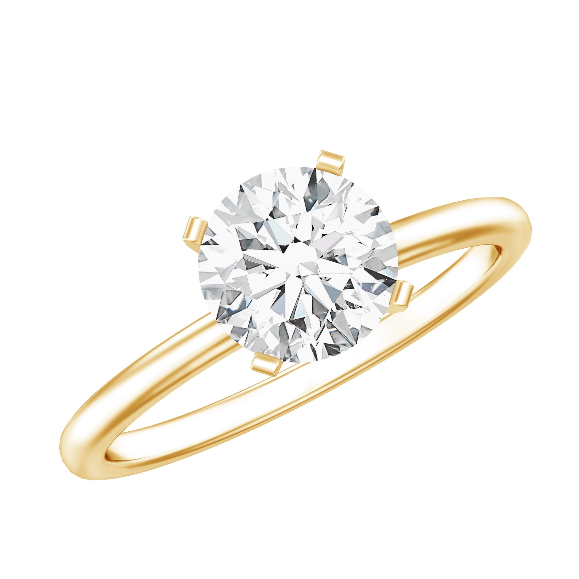 Peg Headset Solitaire Moissanite Ring for Women | Rings | Wiccan Center