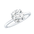 Brilliant Cut Moissanite 2 Carat Engagement Ring