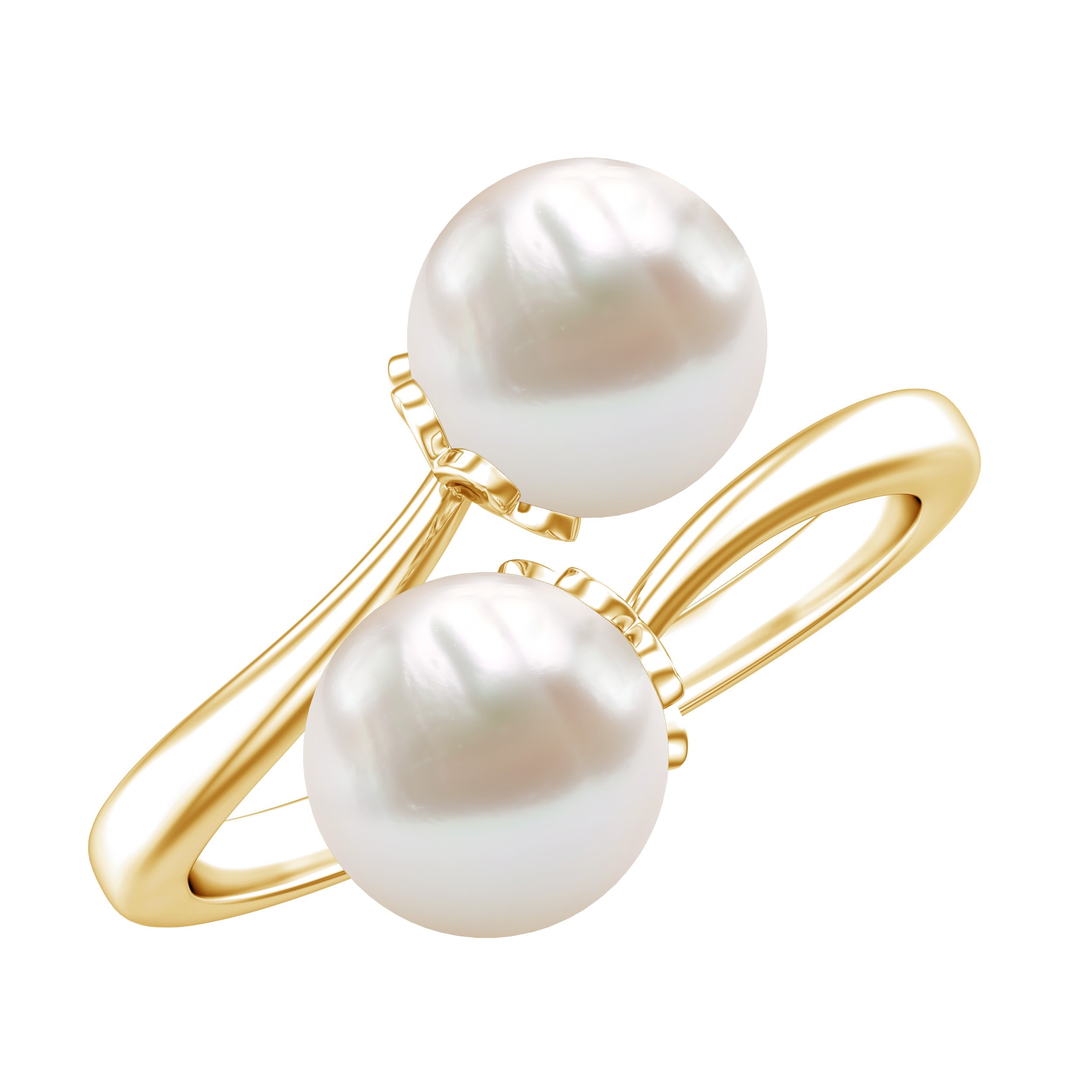 Cultured Freshwater Pearl Bypass Engagement Ring | Rings | Wiccan Center